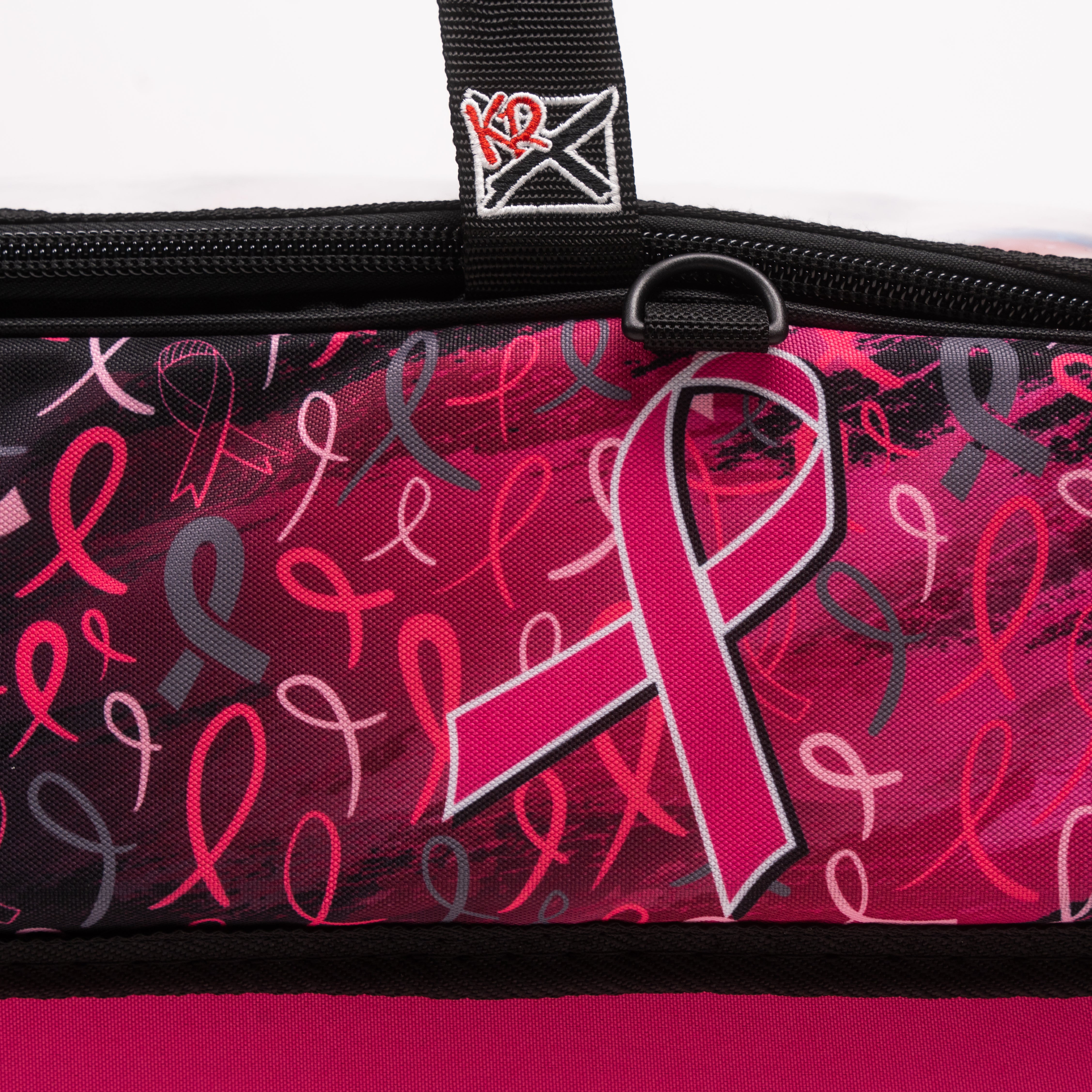 Pink Ribbons Slim Triple Tote