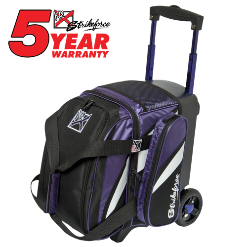 Elite Basic Single Roller Bowling Bag, Holds 1 Bowling Ball and a Pair of  Bowling Shoes Securely- 34 Retractable Square Handle