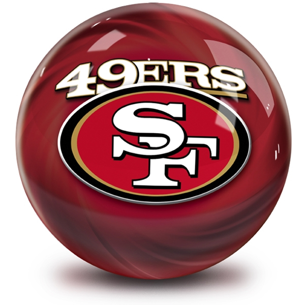 San Francisco 49ers bowling ball