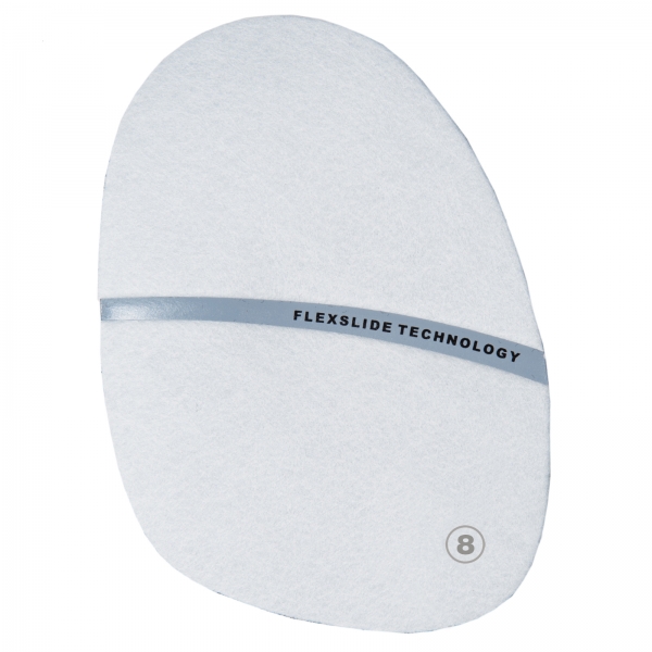 #8 White Microfiber Slide Pad